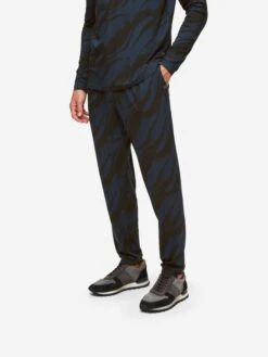Men's Track Pants London 8 Micro Modal Navy