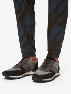 Men's Track Pants London 8 Micro Modal Navy -Derek Rose Shop mens track pants london 8 micro modal navy cuffs