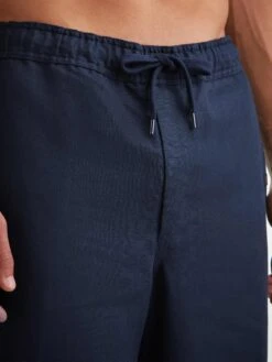 Men's Trousers Sydney 2 Linen Navy 14 Men's Trousers Sydney 2 Linen Navy -Derek Rose Shop mens trousers sydney 2 linen navy cords