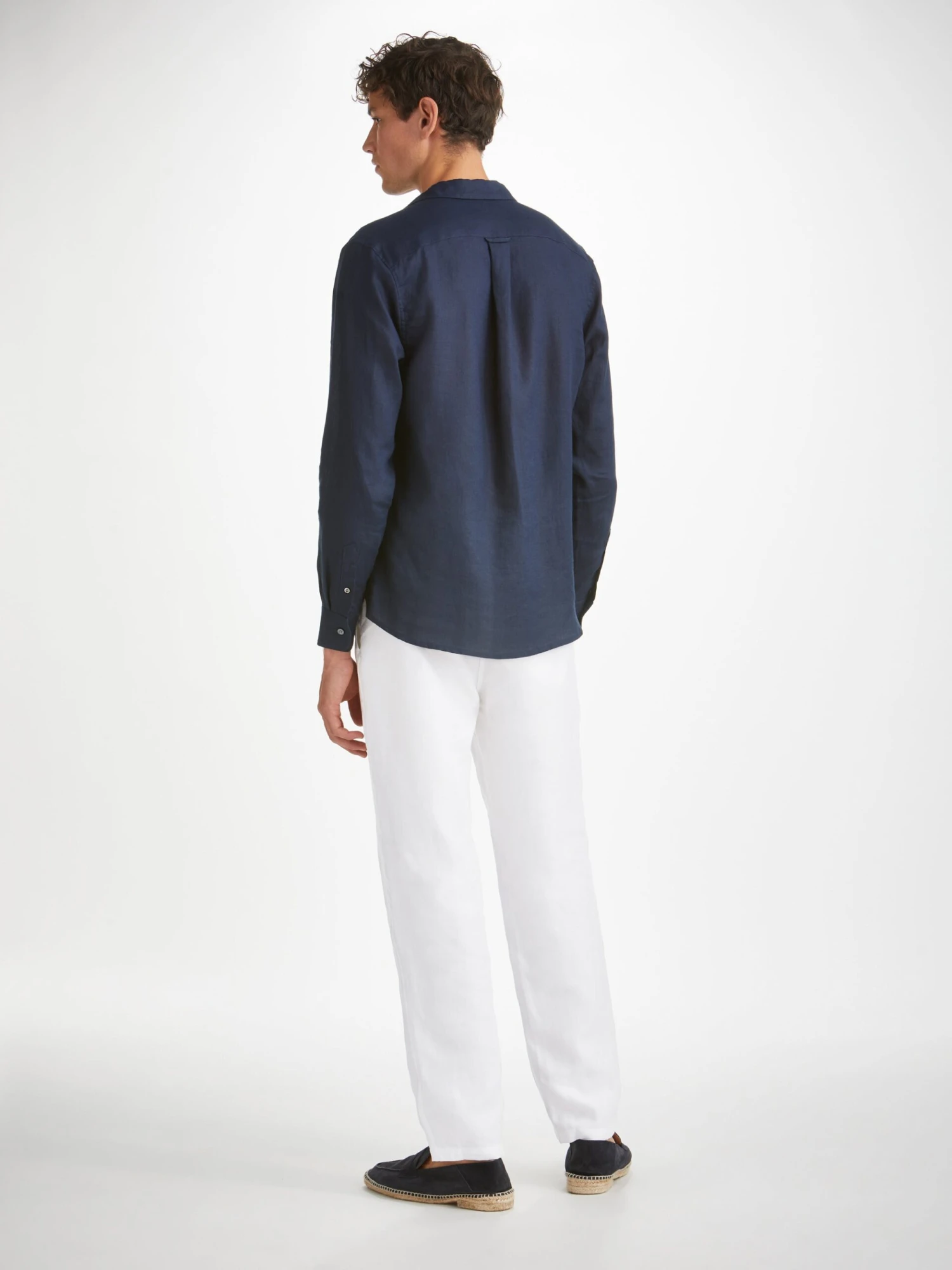 Men's Trousers Sydney Linen White 6 Men's Trousers Sydney Linen White - Image 4