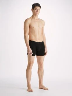 Men's Trunks Alex Micro Modal Stretch Black 11 Men's Trunks Alex Micro Modal Stretch Black -Derek Rose Shop mens trunks alex micro modal stretch black front