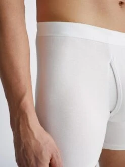 Men's Trunks Alex Micro Modal Stretch White -Derek Rose Shop mens trunks alex micro modal stretch white colour