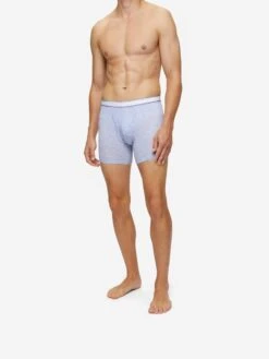 Men's Trunks Ethan Micro Modal Stretch Blue 13 Men's Trunks Ethan Micro Modal Stretch Blue -Derek Rose Shop mens trunks ethan micro modal stretch blue style
