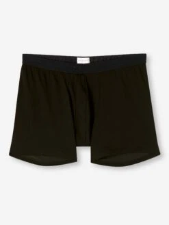 Men's Trunks Jack Pima Cotton Stretch Black -Derek Rose Shop mens trunks jack pima cotton stretch black product