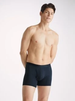 Men's Trunks Jack Pima Cotton Stretch Navy -Derek Rose Shop mens trunks jack pima cotton stretch navy creative