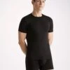 Men's Underwear T-Shirt Alex Micro Modal Stretch Black -Derek Rose Shop mens underwear t shirt alex micro modal stretch black creative