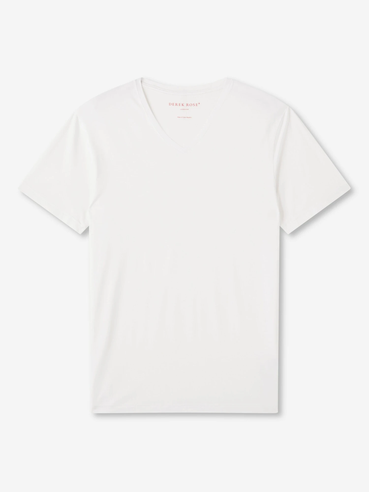 Men's V-Neck T-Shirt Basel Micro Modal Stretch White 4 Men's V-Neck T-Shirt Basel Micro Modal Stretch White - Image 2