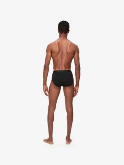 Men's Briefs Alex Micro Modal Stretch Black -Derek Rose Shop mens briefs alex micro modal stretch black back