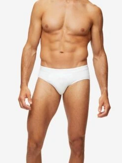 Men's Briefs Jack Pima Cotton Stretch White