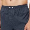 Men's Classic Fit Boxers Plaza 21 Cotton Batiste Navy