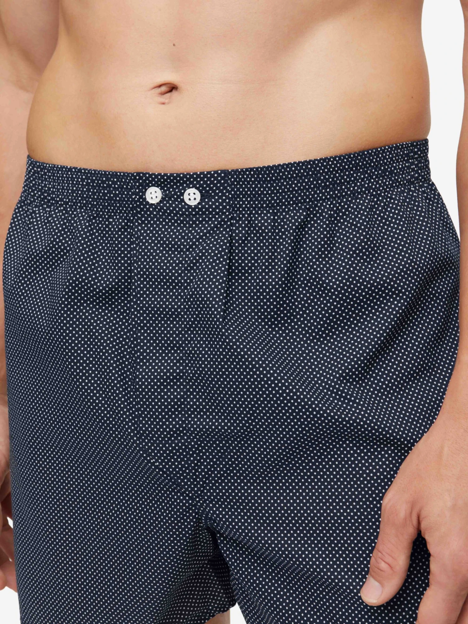 Men's Classic Fit Boxers Plaza 21 Cotton Batiste Navy 3 Men's Classic Fit Boxers Plaza 21 Cotton Batiste Navy