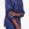 Men's Classic Fit Pyjamas Lingfield Cotton Navy 2 Men's Classic Fit Pyjamas Lingfield Cotton Navy -Derek Rose Shop mens classic fit pyjamas lingfield cotton satin navy sleeve