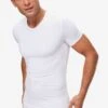 Men's Underwear V-Neck T-Shirt Alex Micro Modal Stretch White -Derek Rose Shop mens underwear v neck t shirt alex micro modal stretch white chest