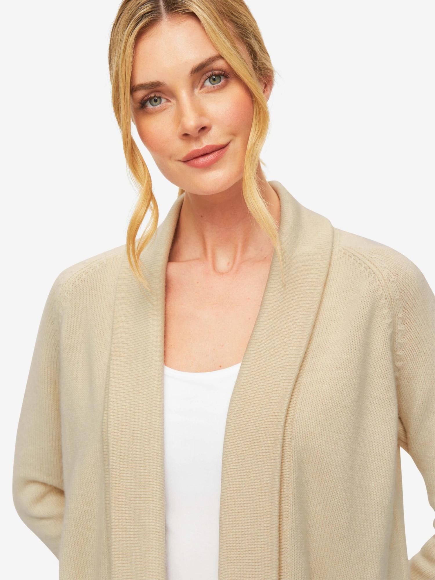 Women's Cardigan Nina Cashmere Cream 8 Women's Cardigan Nina Cashmere Cream - Image 6