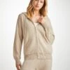 Women's Hoodie Daphne Cashmere Fawn -Derek Rose Shop womens hoodie daphne cashmere fawn creative