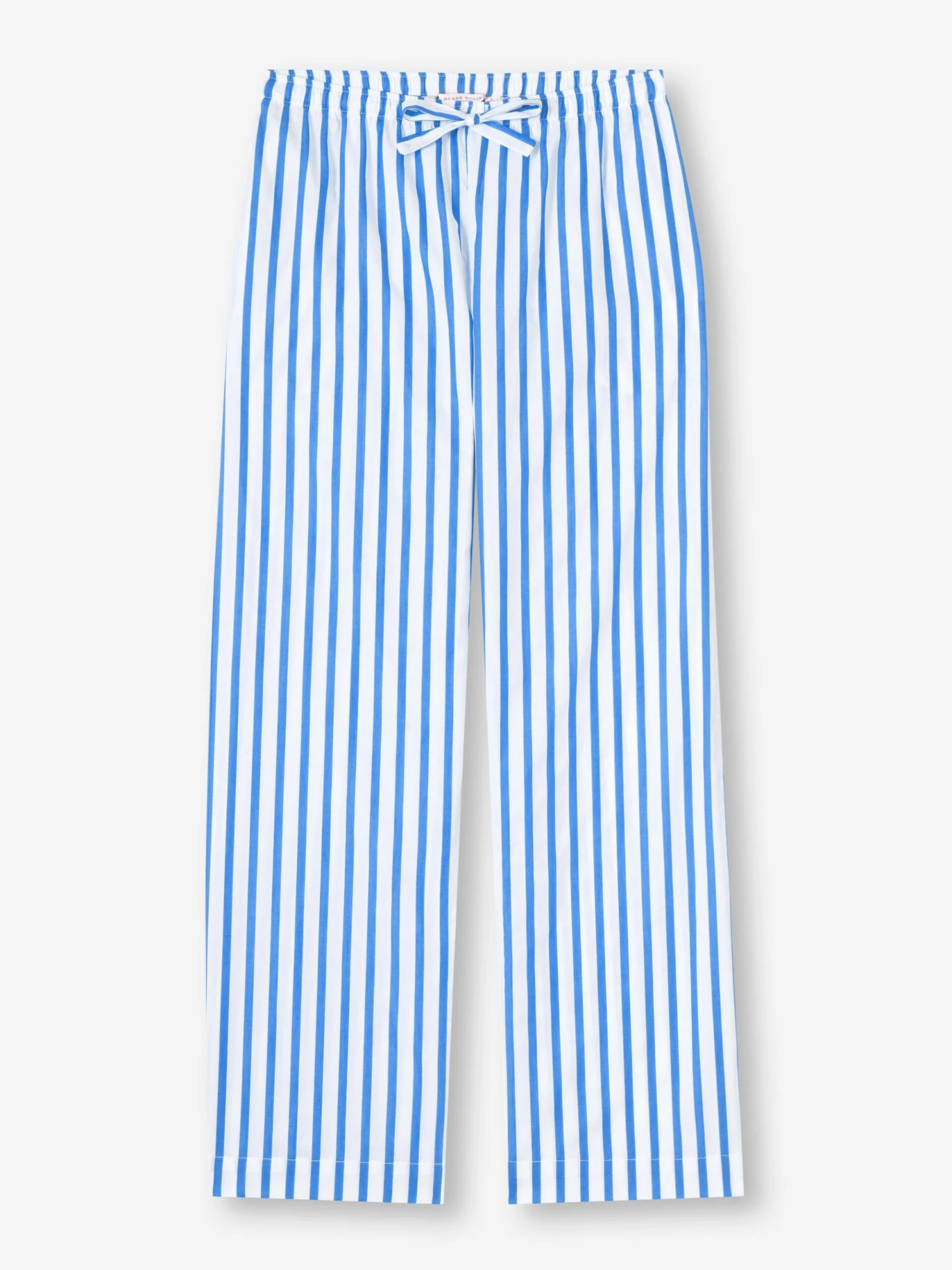 Women's Lounge Trouser Capri 23 Cotton Batiste Blue 4 Women's Lounge Trouser Capri 23 Cotton Batiste Blue - Image 2