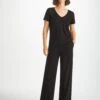 Women's Lounge Trousers Basel Micro Modal Stretch Black