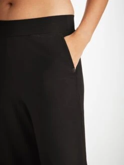 Women's Lounge Trousers Basel Micro Modal Stretch Black -Derek Rose Shop womens lounge trousers basel micro modal stretch black pocket 32e81615 4381 404a 94b1 ac426d55fc6e
