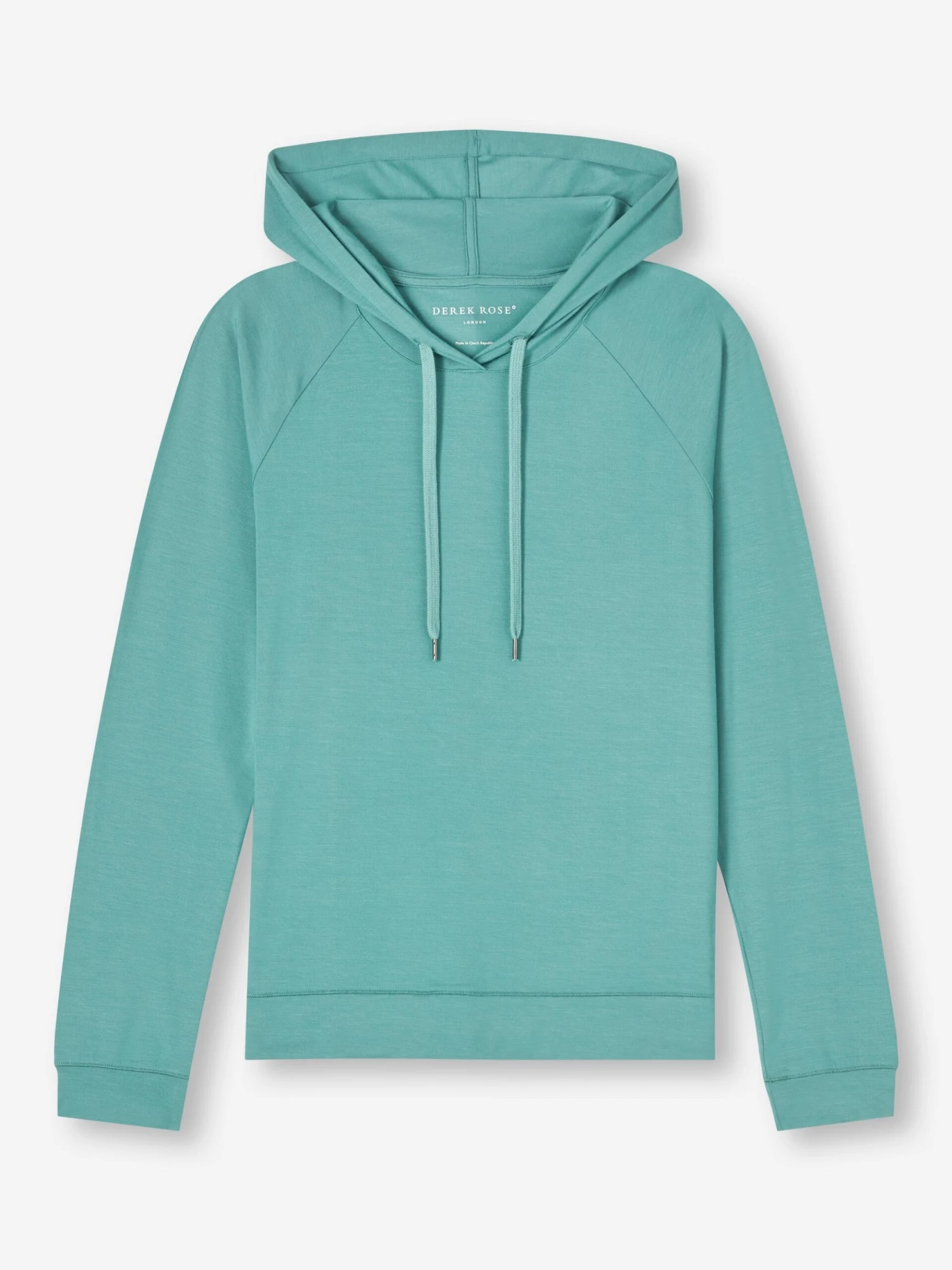 Women's Pullover Hoodie Basel Micro Modal Stretch Teal 4 Women's Pullover Hoodie Basel Micro Modal Stretch Teal - Image 2