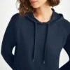 Women's Pullover Hoodie Basel Micro Modal Stretch Navy -Derek Rose Shop womens pullover hoodie basel micro modal stretch navy cords