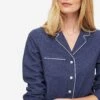 Women's Pyjamas Balmoral 3 Brushed Cotton Navy