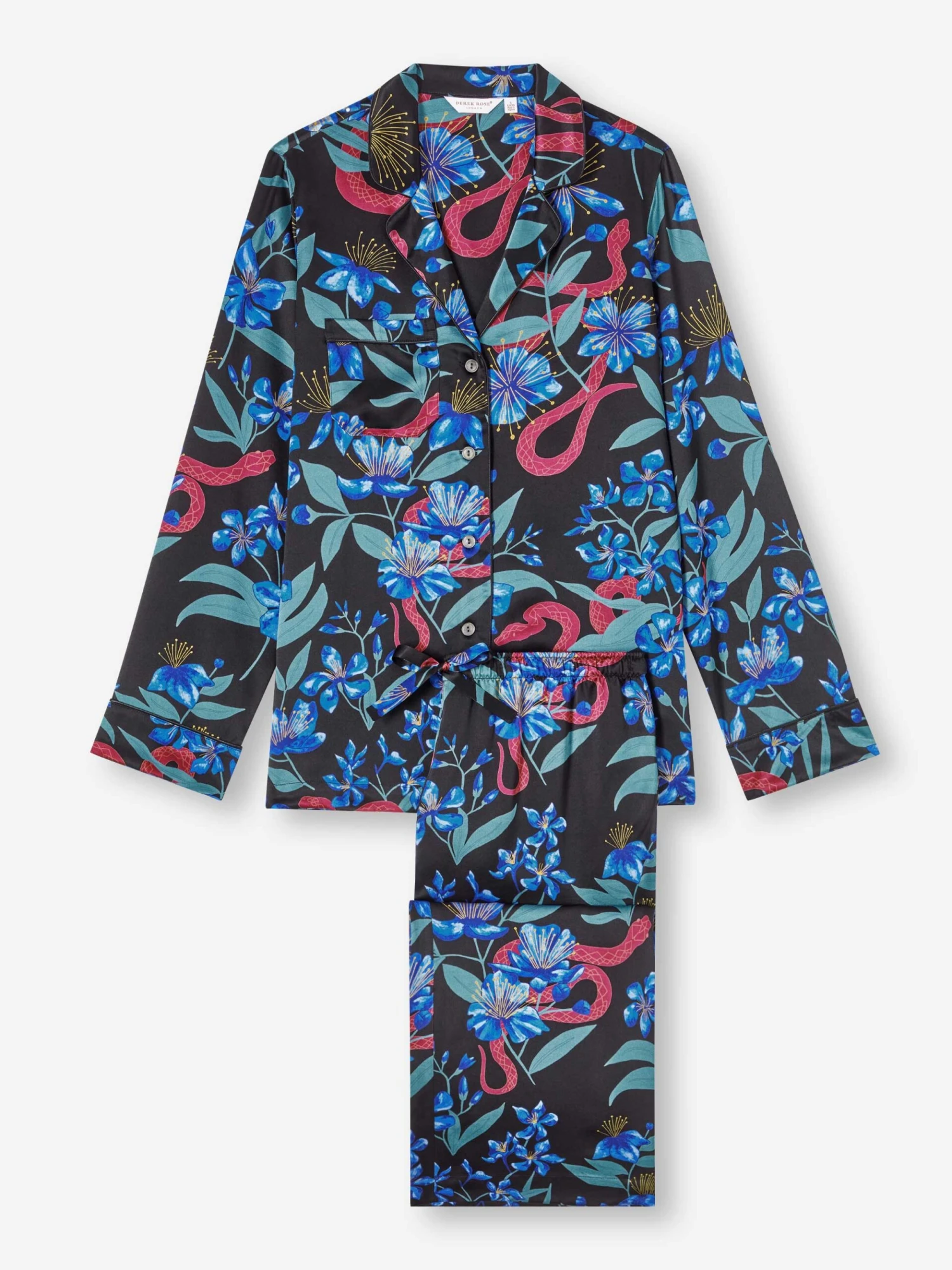 Women's Pyjamas Brindisi 101 Silk Satin Black 4 Women's Pyjamas Brindisi 101 Silk Satin Black - Image 2