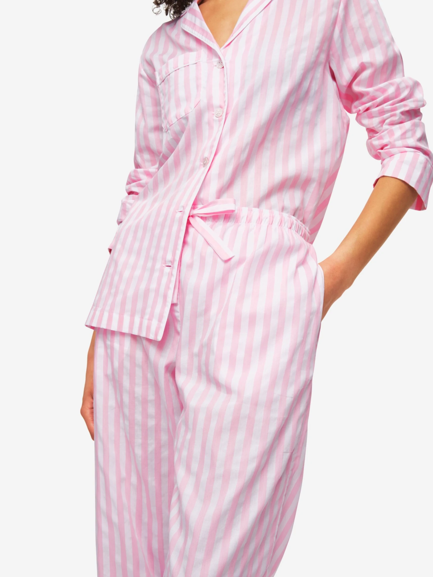 Women's Pyjamas Capri 20 Cotton Pink 3 Women's Pyjamas Capri 20 Cotton Pink