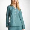 Women's Pyjamas Kate 9 Cotton Jacquard Teal