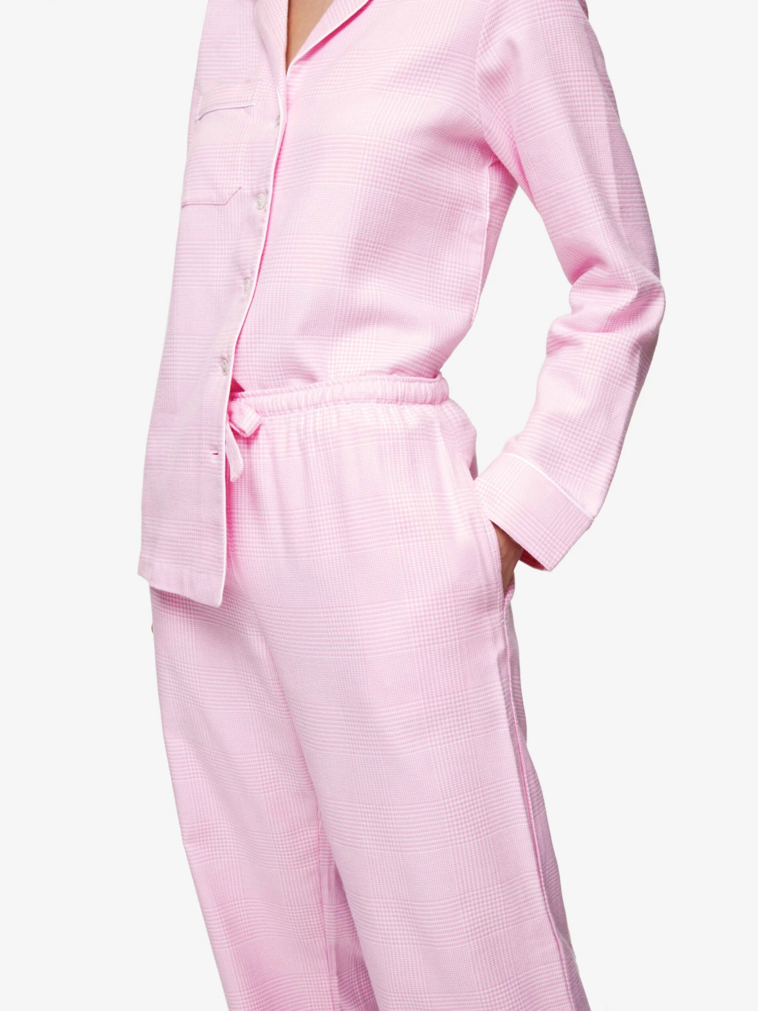 Women's Pyjamas Kelburn 32 Brushed Cotton Pink 8 Women's Pyjamas Kelburn 32 Brushed Cotton Pink - Image 6