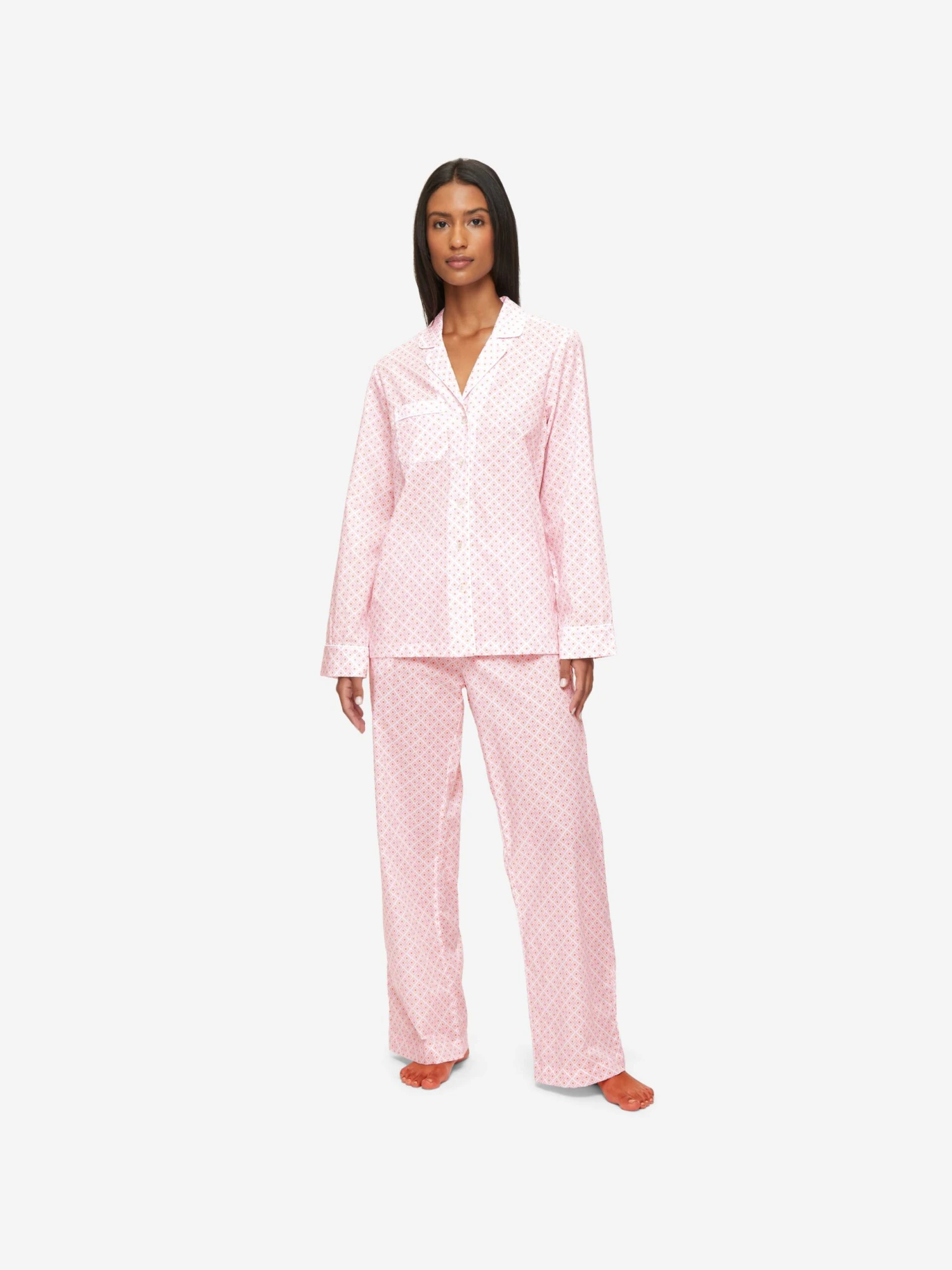 Women's Pyjamas Ledbury 56 Cotton Batiste Pink 8 Women's Pyjamas Ledbury 56 Cotton Batiste Pink - Image 6