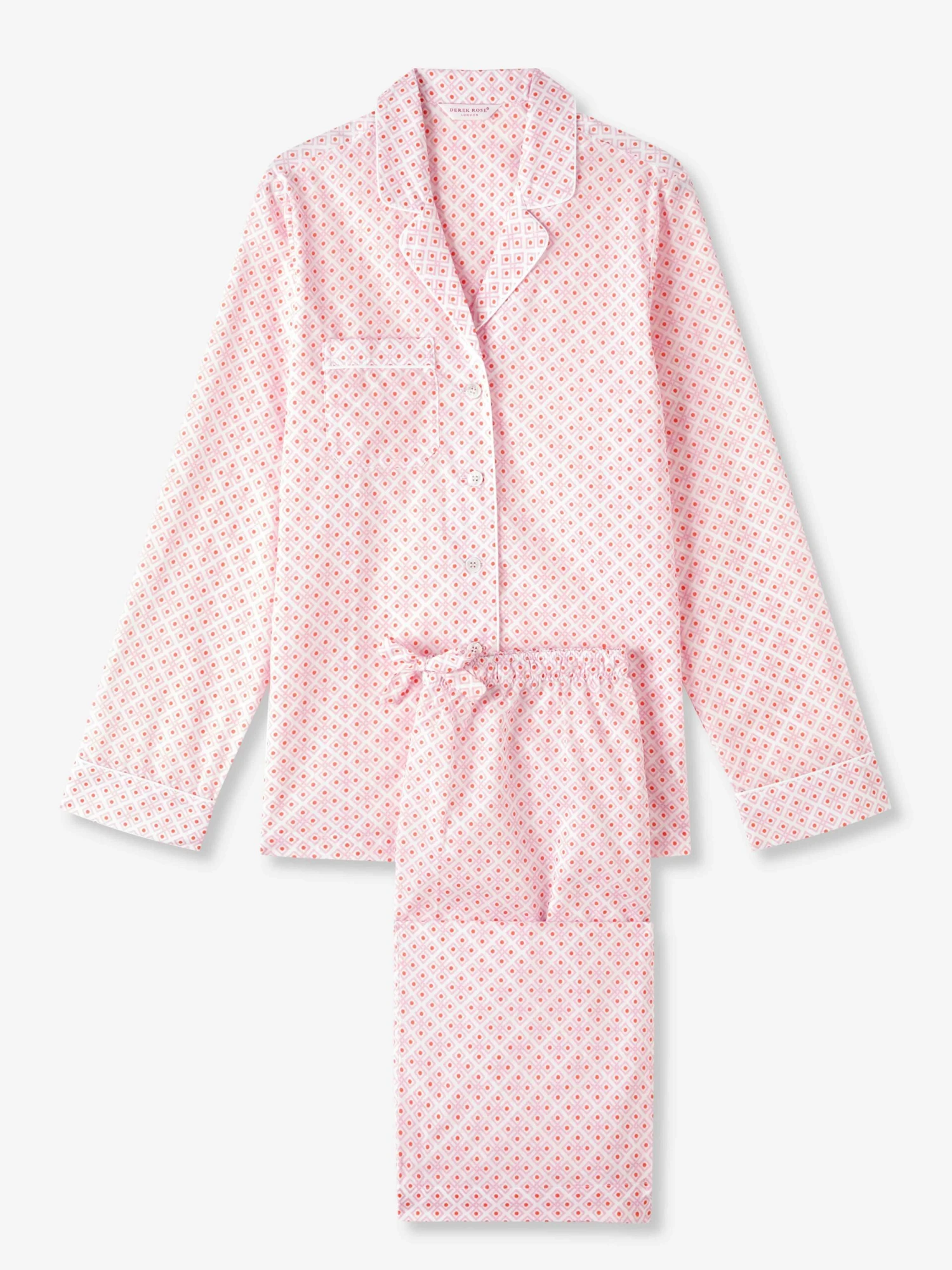 Women's Pyjamas Ledbury 56 Cotton Batiste Pink 4 Women's Pyjamas Ledbury 56 Cotton Batiste Pink - Image 2