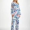 Women's Pyjamas Ledbury 68 Cotton Batiste Multi 1 Women's Pyjamas Ledbury 68 Cotton Batiste Multi -Derek Rose Shop womens pyjamas ledbury 68 cotton batiste multi front