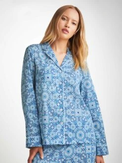 Women's Pyjamas Ledbury 69 Cotton Batiste Blue