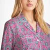Women's Pyjamas Ledbury 69 Cotton Batiste Pink 1 Women's Pyjamas Ledbury 69 Cotton Batiste Pink -Derek Rose Shop womens pyjamas ledbury 69 cotton batiste pink neckline