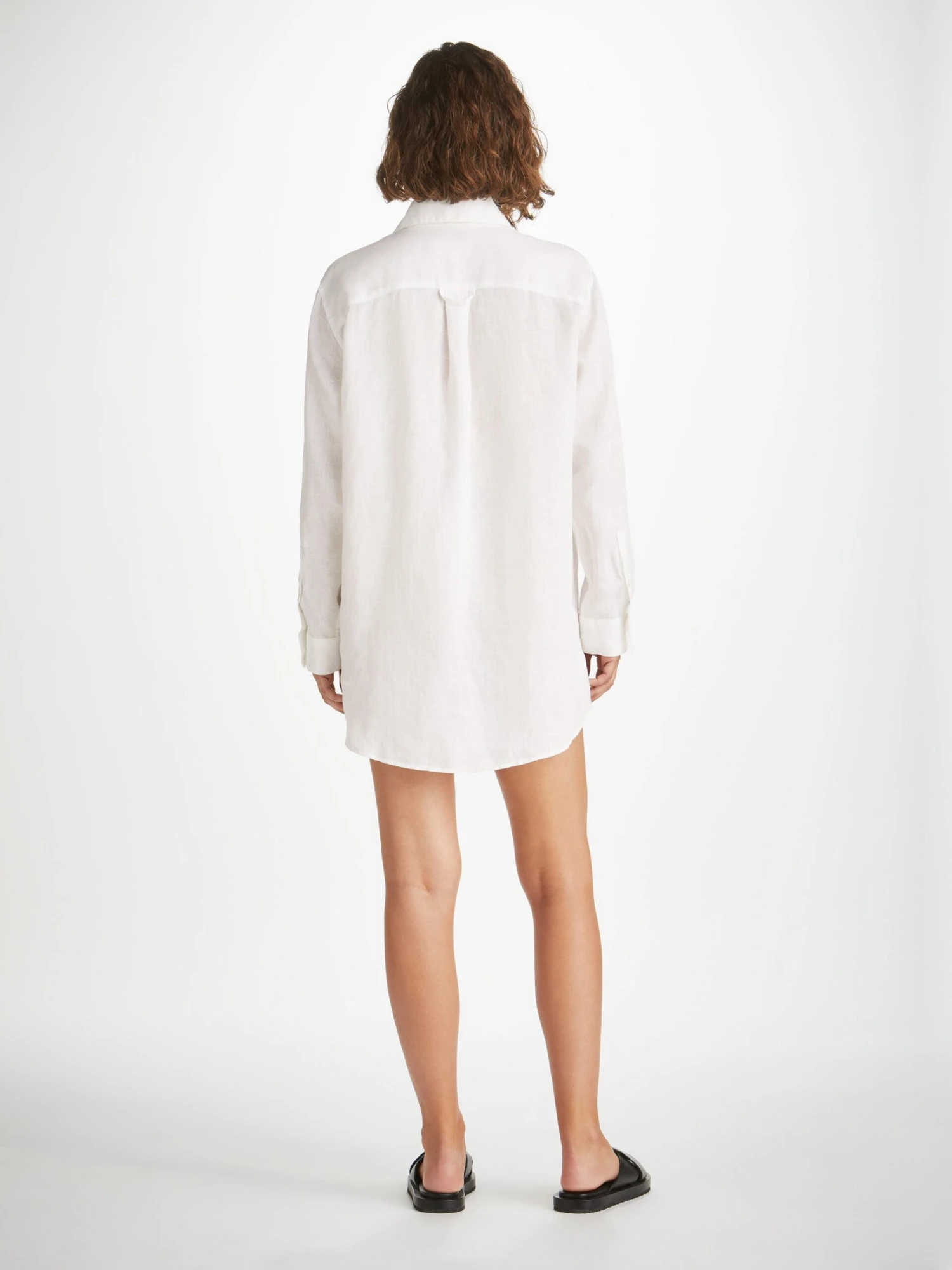 Women's Shirt Sicily Linen White 6 Women's Shirt Sicily Linen White - Image 4