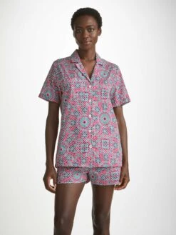 Women's Short Pyjamas Ledbury 69 Cotton Batiste Pink
