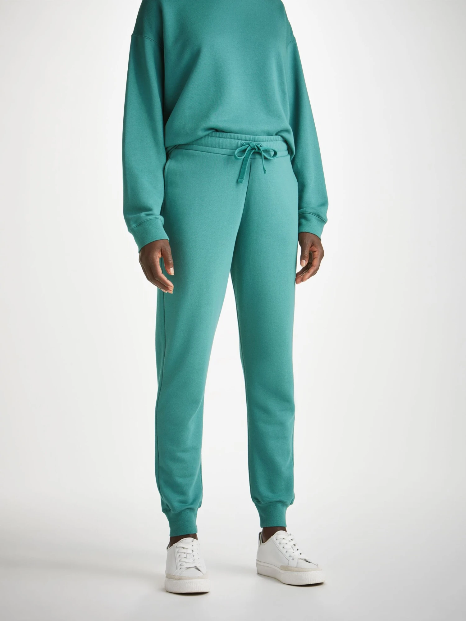 Women's Sweatpants Quinn Cotton Modal Stretch Teal 3 Women's Sweatpants Quinn Cotton Modal Stretch Teal