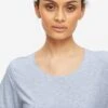 Women's T-Shirt Ethan Micro Modal Stretch Blue 2 Women's T-Shirt Ethan Micro Modal Stretch Blue -Derek Rose Shop womens t shirt ethan micro modal stretch blue neck
