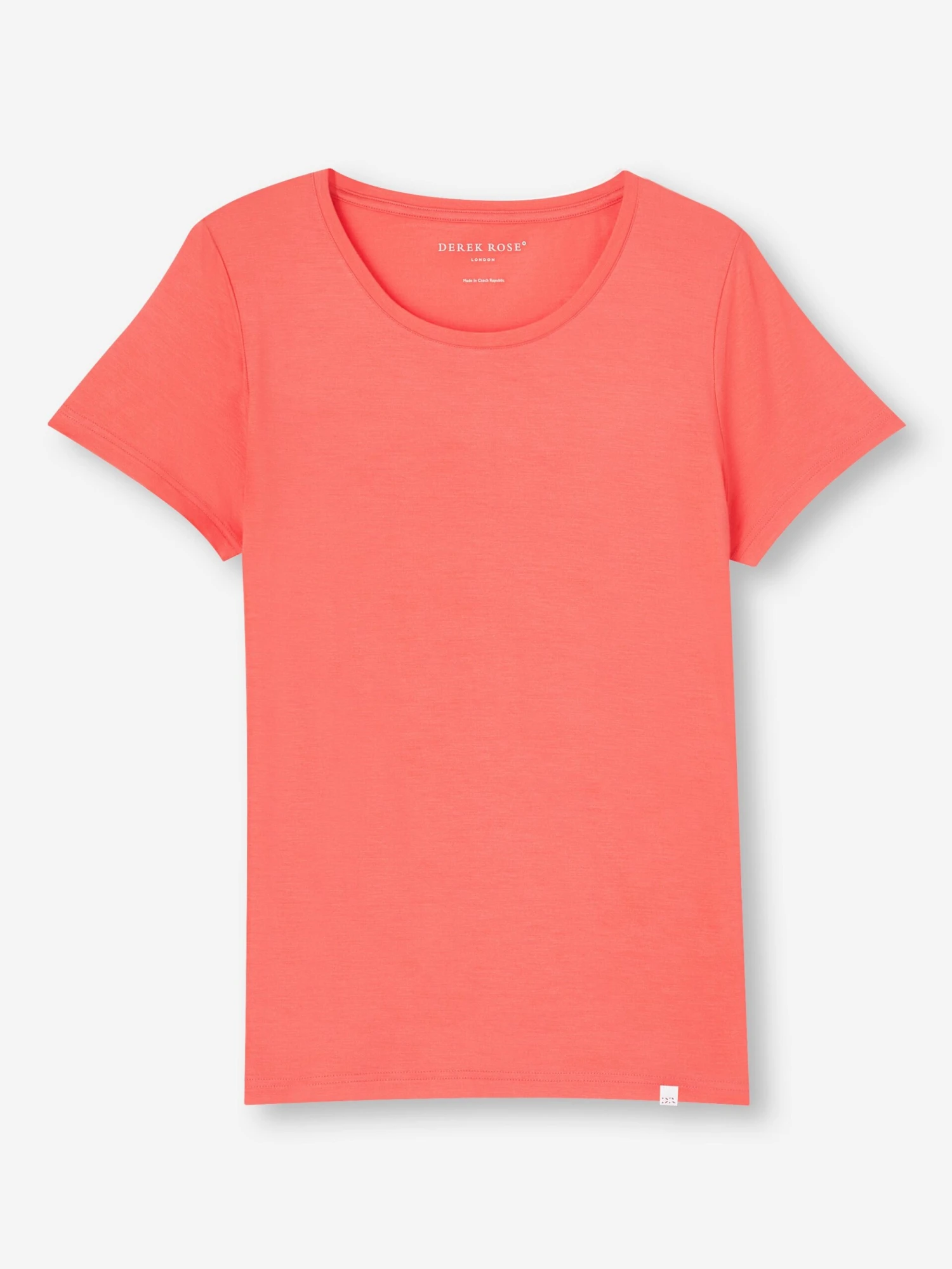 Women's T-Shirt Lara Micro Modal Stretch Coral 4 Women's T-Shirt Lara Micro Modal Stretch Coral - Image 2