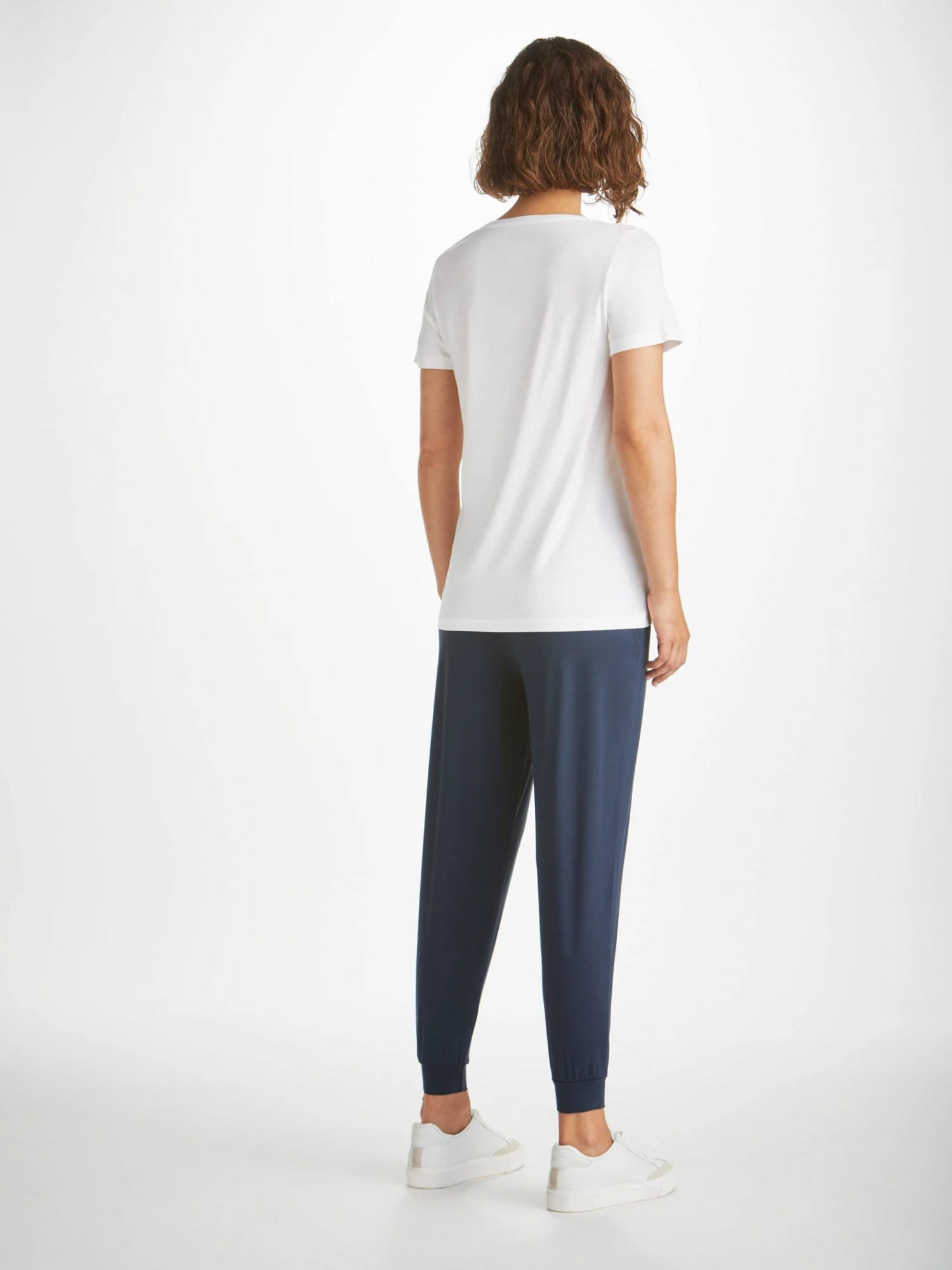 Women's T-Shirt Lara Micro Modal Stretch White 6 Women's T-Shirt Lara Micro Modal Stretch White - Image 4