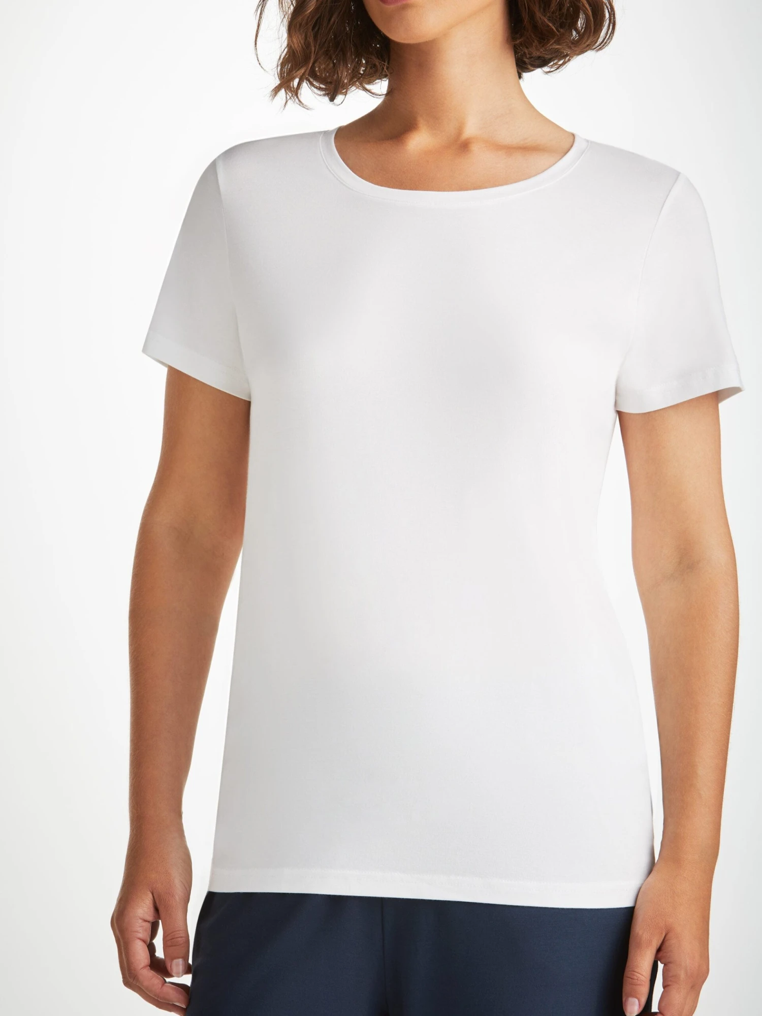 Women's T-Shirt Lara Micro Modal Stretch White 9 Women's T-Shirt Lara Micro Modal Stretch White - Image 7