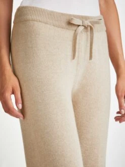 Women's Track Pants Daphne Cashmere Fawn -Derek Rose Shop womens track pants daphne cashmere fawn cords